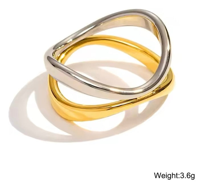 X-shaped Zirconia Ring