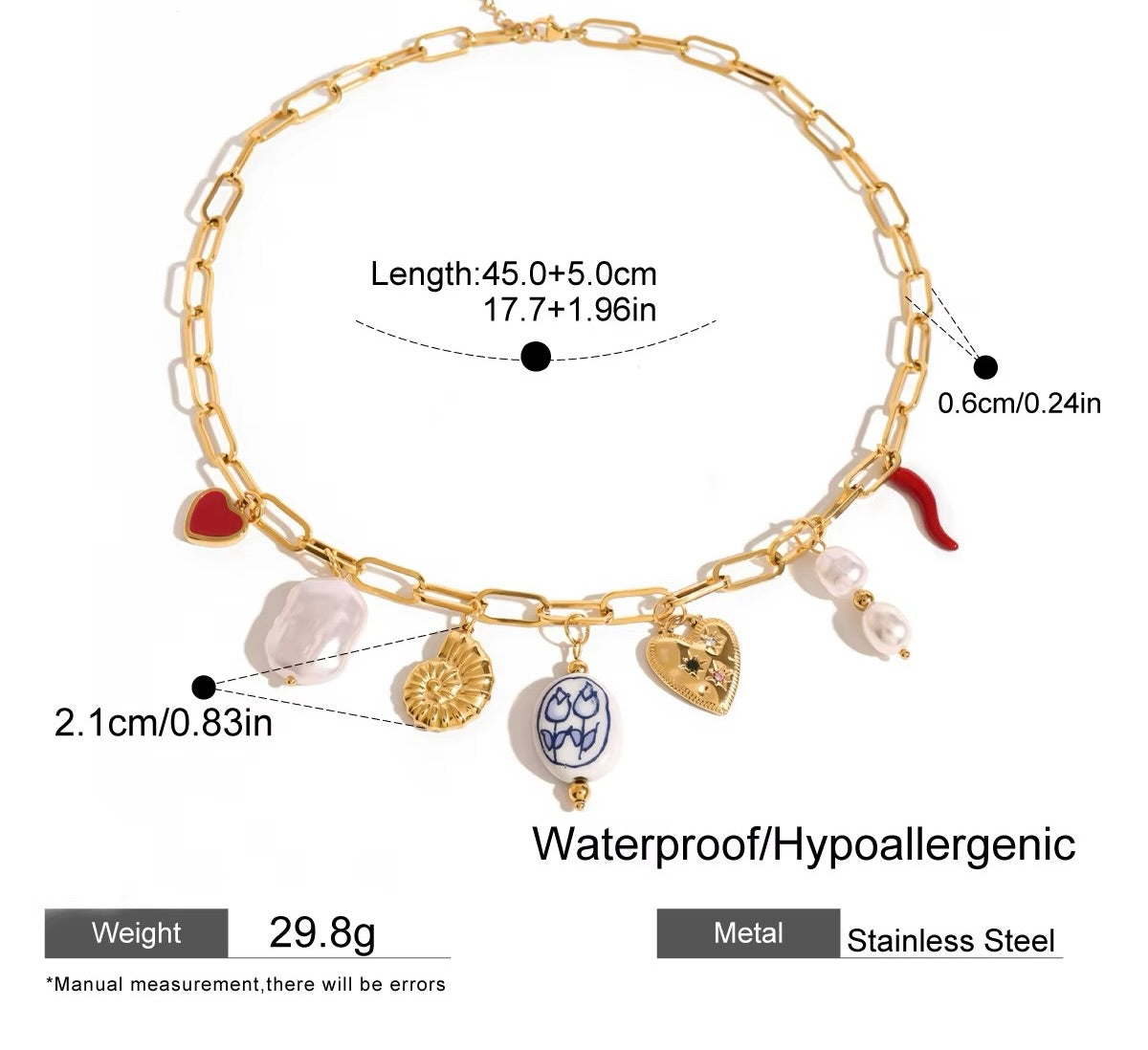 Mosaic Charm Necklace