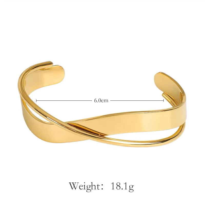 Cross Open Bracelet Bangle