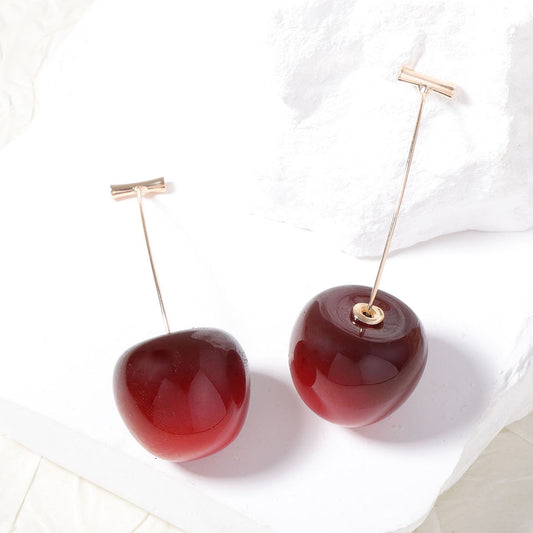 Cherry Charm Drops Earrings