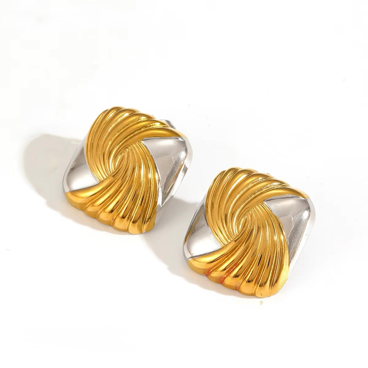 DuoSquare Shine Earrings