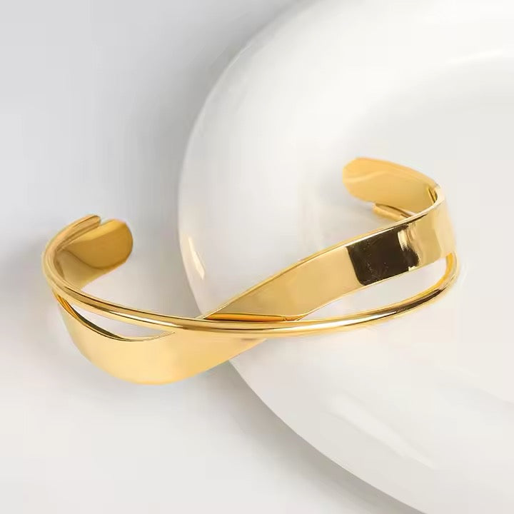 Cross Open Bracelet Bangle