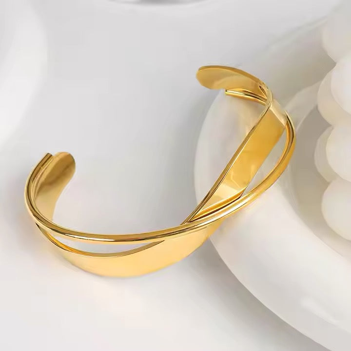 Cross Open Bracelet Bangle