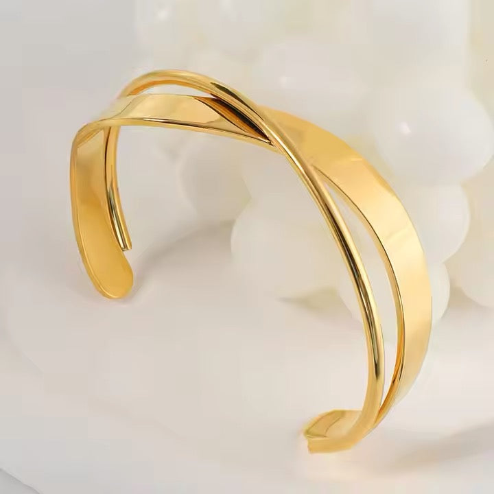 Cross Open Bracelet Bangle