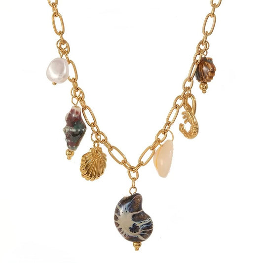 Conch Charms Necklace