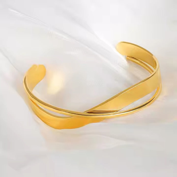 Cross Open Bracelet Bangle